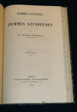 Quelques réflexions sur l'imitation de Jésus-Christ (préface) - Femmes savantes et femmes studieuses - La France, l'Empire et la papauté. Villemain ...