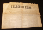 L'électeur libre - journal politique quotidien (mercredi 21 septembre 1870). Collectif