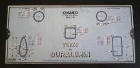 Abaque ou réglette Omaro P.7 : Duralumin - Tubes en Duralumin. Collectif