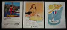 Lot de 3 publicités : Elizabeth Arden, Racine, O.F.D.. Collectif