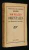 Nouvelles orientales. Yourcenar Marguerite