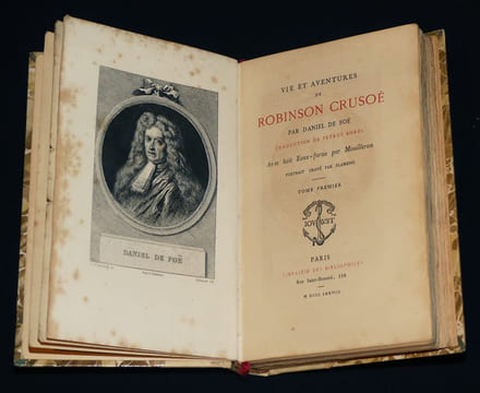 Vie et aventures de Robinson Crusoé (4 volumes). De Foë Daniel, Defoe Daniel