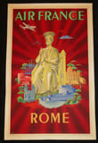 Affiche ancienne Air France illus.... Plaquet