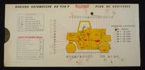 Abaque ou r&eacute;glette Richier : Rouleau automoteur VR 920 P - plan de graissage. Collectif