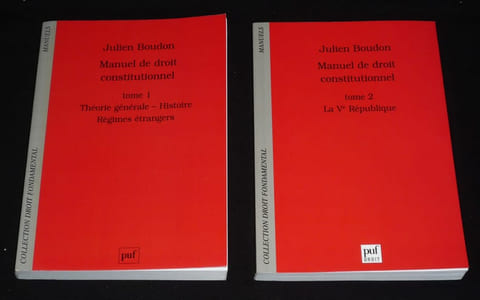 Manuel de droit constitutionnel. Tome 1 : Théorie générale - Histoire, régimes, étrangers - Tome 2 : La Ve République