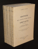 Histoire des institutions de la Bretagne, Tomes 1 à 4 (4 volumes). Planiol Marcel