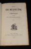 Manuel de médecine et de chirurgie à l'usage des soeurs hospitalières (2 volumes). Collectif