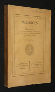 Mélanges (9e série)