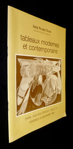 Catalogue de vente aux enchères d'Ader Picard Tajan - Tableaux modernes et contemporains - Vendredi 16 décembre 1988 - Paris, Nouveau Drout, salle 14