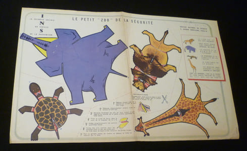 "Affiche à découper : Le petit ""zoo"" de la sécurité"