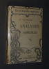 Analyses agricoles. Guillin R.