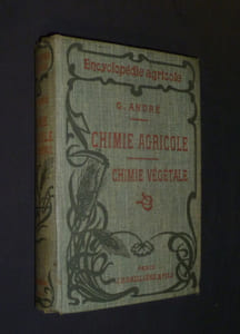 Chimie agricole - Chimie végétale