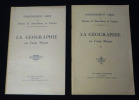Enseignement libre du Diocèse de Saint-Brieux et Tréguier. La Géographie au Cours Moyen (2 volumes). Collectif