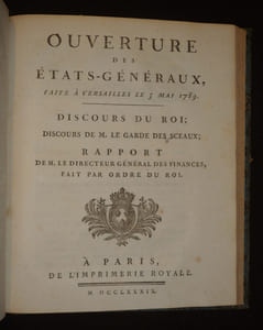Liste, par ordre alphabétique de bailliages et sénéchaussées, de MM. les Députés à l'Assemblée Nationale, 1789