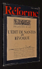 Réforme (n°2084, 23 mars 1985) : La révocation de l'Edit de Nantes. Collectif