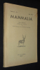 Mammalia, Tome 22 - N°1, mars 1958. Collectif
