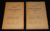 Mémoires de la Société d'histoire et d'archéologie de Bretagne - 5e année, Tome 5, 1924, 1ere et 2e partie (2 volumes). Collectif