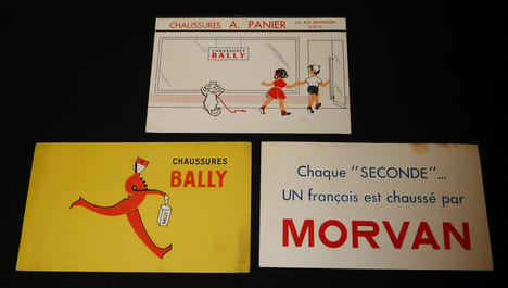 Lot de 3 buvards publicitaires : Chaussures Morvan - Bally. Collectif