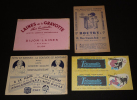 Lot de 4 buvards publicitaires : Mercerie - Couture. Collectif