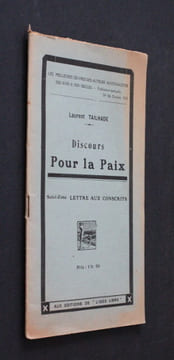 Discours pour la paix, suivi d'une lettre aux conscrits. Tailhade Laurent