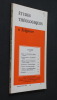 Etudes théologiques et religieuses n°1 année 1966. Collectif