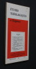 Etudes théologiques et religieuses n°1-2 année 1964. Collectif