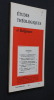 Etudes théologiques et religieuses n°1 année 1963. Collectif