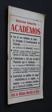 Académos (médecine naturelle) n°14. Collectif