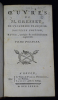 Oeuvres de M. Gresset, de l'Académie françoise (2 volumes). Gresset M.