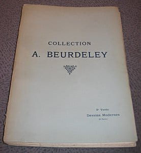 Collection A. Beurdeley, 9e vente : Dessins modernes (2e partie). Anonyme