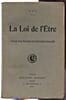 La loi de l'&ecirc;tre. Anonyme