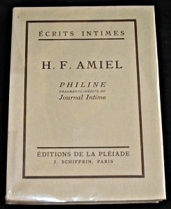 Philine, fragments inédits du Journal Intime. Amiel H.F.