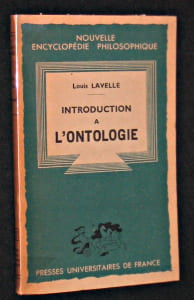 Introduction à l'ontologie. Lavelle Louis