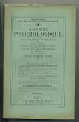 L'année psychologique 29° année (1928). Collectif