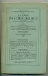 L'année psychologique 35° année (1934), tome 1. Collectif