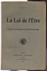 La loi de l'&ecirc;tre. Anonyme
