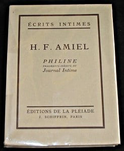 Philine, fragments inédits du Journal Intime. Amiel H.F.