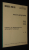 Travaux du laboratoire de géographie physique, n°3 - 1975. Collectif