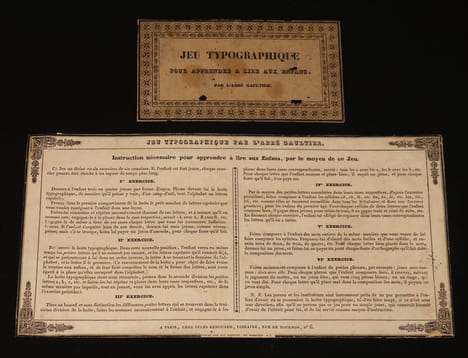 Jeu typographique pour apprendre à lire aux enfans. Gaultier Louis