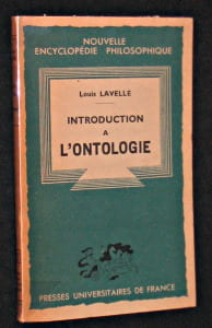 Introduction à l'ontologie. Lavelle Louis