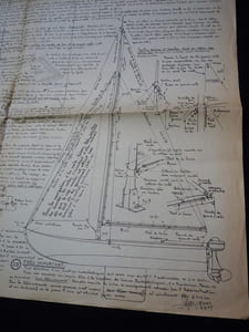 Plan de montage Voilier à moteur auxiliaire télécommandé Glutaric II