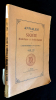 Annales de la société d'histoire et d'archéologie de l'arrondissement de saint malo année 1932. Collectif