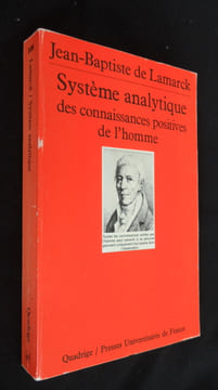 Système analytique des connaissances positives de l'homme. Lamarck Jean-Baptiste de