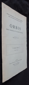 Orbis, Bulletin International de Documentation Linguistique, tomes VI, n°2, 1957 - VII, n°1, 1958 - VIII, n°1, 1959