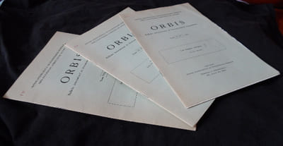 Orbis, Bulletin International de Documentation Linguistique, tomes VI, n°2, 1957 - VII, n°1, 1958 - VIII, n°1, 1959