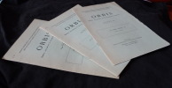 Orbis, Bulletin International de Documentation Linguistique, tomes VI, n°2, 1957 - VII, n°1, 1958 - VIII, n°1, 1959. Maniet Albert