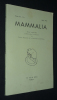 Mammalia, Tome 25 - N°1, mars 1961. Collectif