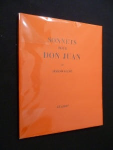 Sonnets pour Don Juan. Godoy Armand