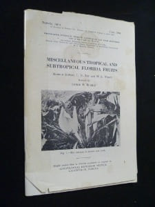 Miscellaneous tropical and subtropical Florida fruits (Bulletin 156A). Collectif
