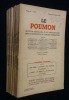 Le poumon. Revue de pathologie et de thérapeutique médico-chirurgicale de l'appareil respiratoire. 13 fascicules déparaillés de 1946 à 1952. Collectif